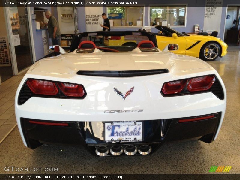 Arctic White / Adrenaline Red 2014 Chevrolet Corvette Stingray Convertible
