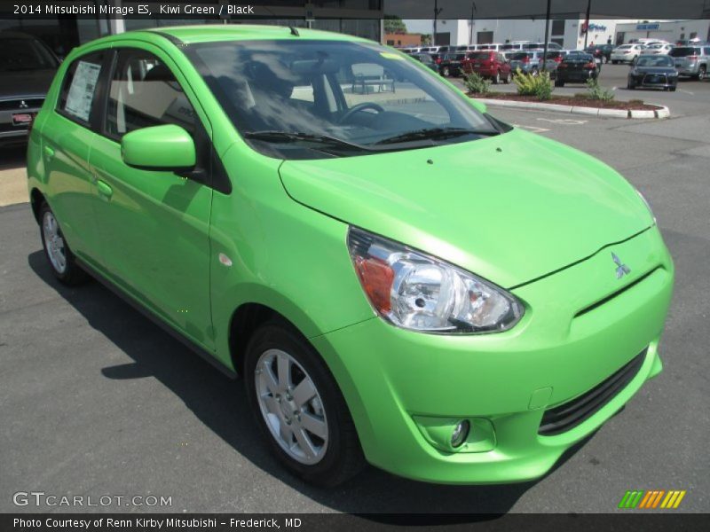 Kiwi Green / Black 2014 Mitsubishi Mirage ES