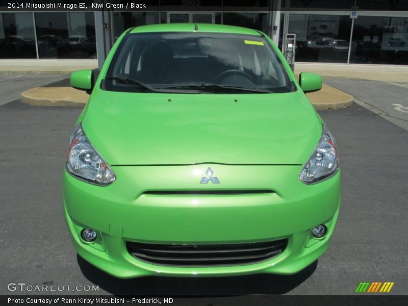 Kiwi Green / Black 2014 Mitsubishi Mirage ES