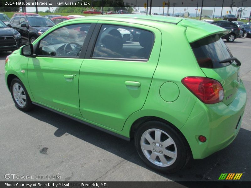 Kiwi Green / Black 2014 Mitsubishi Mirage ES