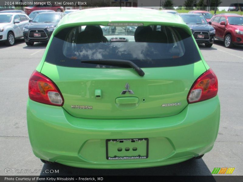 Kiwi Green / Black 2014 Mitsubishi Mirage ES
