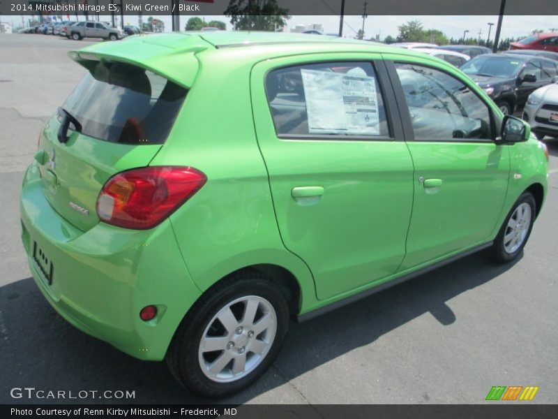 Kiwi Green / Black 2014 Mitsubishi Mirage ES