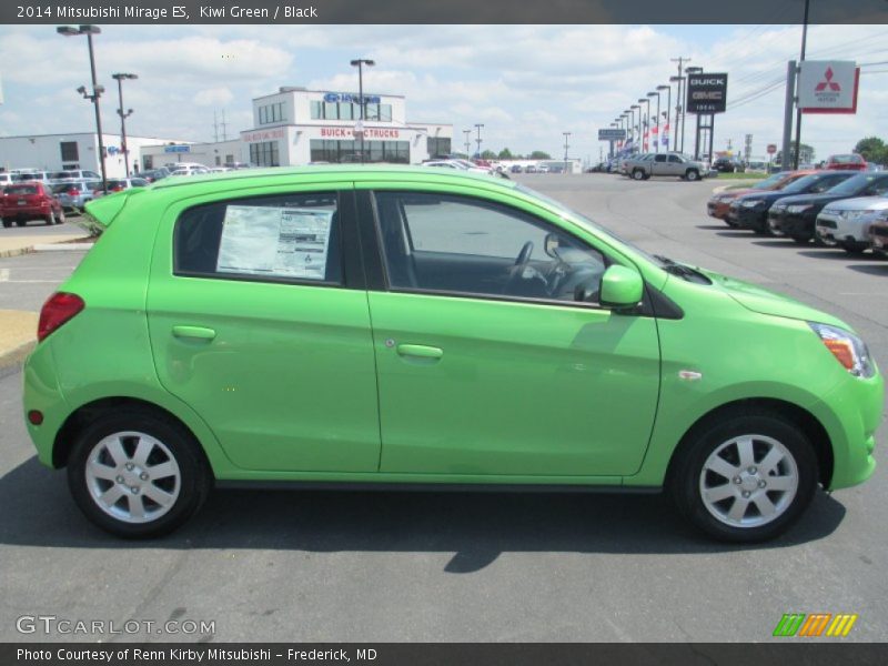 Kiwi Green / Black 2014 Mitsubishi Mirage ES