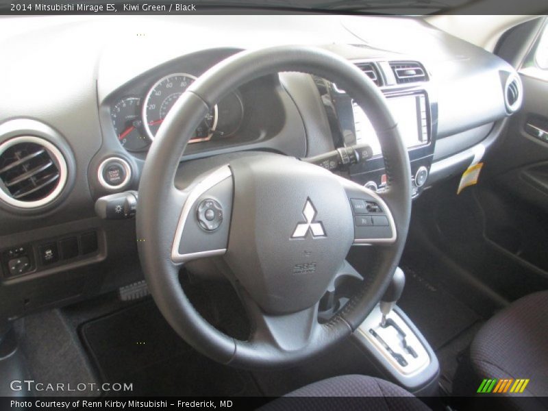 Kiwi Green / Black 2014 Mitsubishi Mirage ES