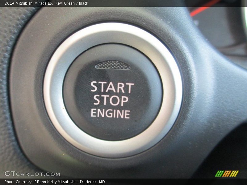 Kiwi Green / Black 2014 Mitsubishi Mirage ES