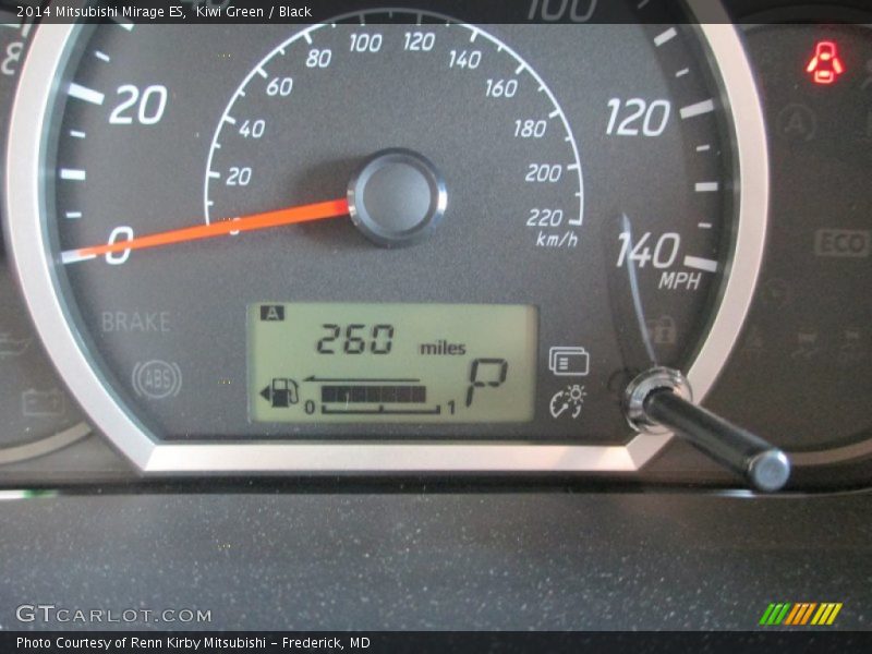 Kiwi Green / Black 2014 Mitsubishi Mirage ES