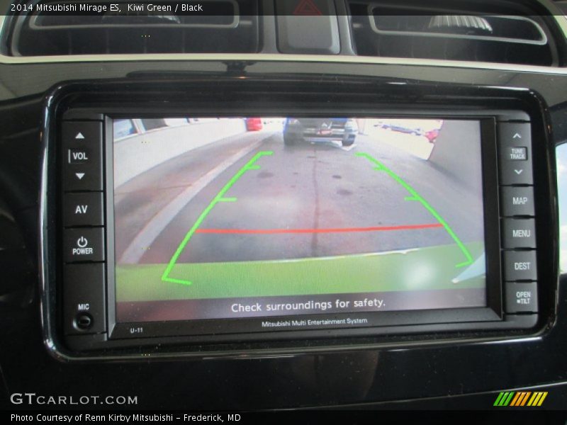 Kiwi Green / Black 2014 Mitsubishi Mirage ES