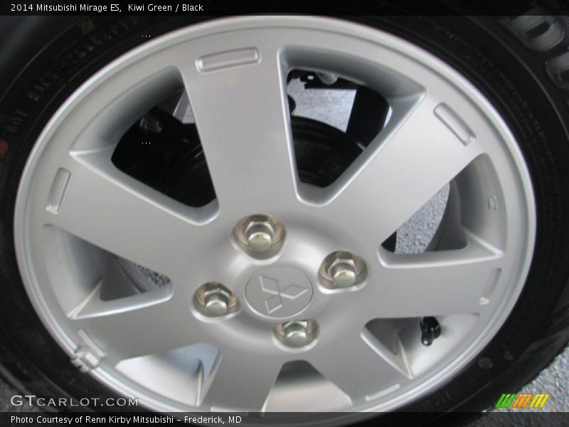 Kiwi Green / Black 2014 Mitsubishi Mirage ES