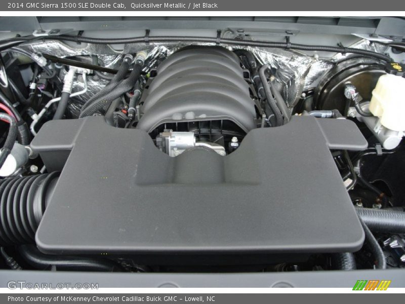 Quicksilver Metallic / Jet Black 2014 GMC Sierra 1500 SLE Double Cab