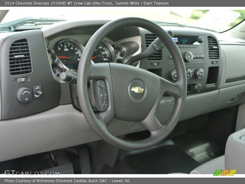 Summit White / Dark Titanium 2014 Chevrolet Silverado 2500HD WT Crew Cab Utlity Truck