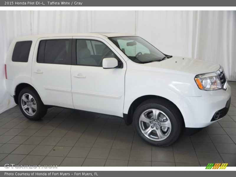 Taffeta White / Gray 2015 Honda Pilot EX-L