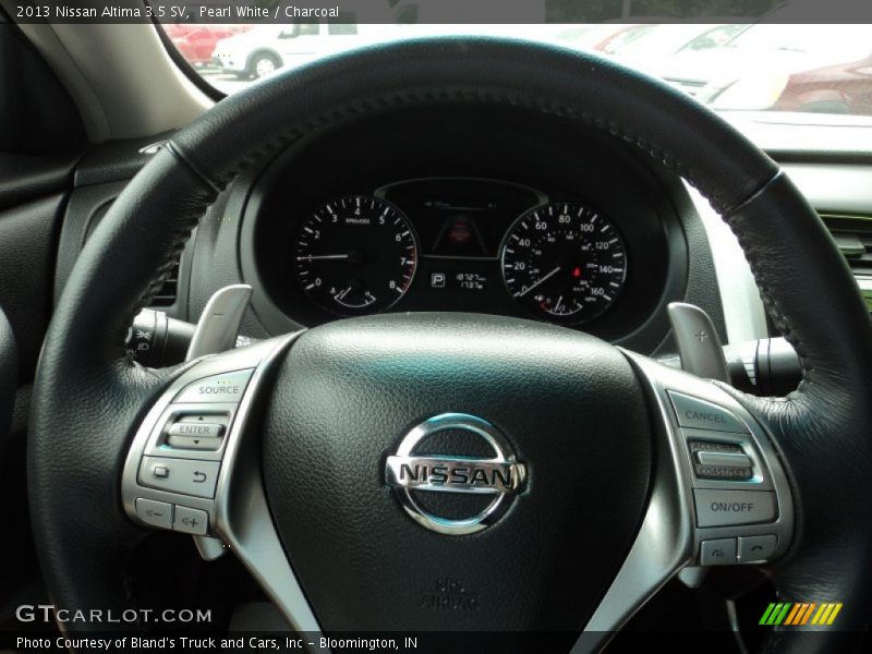 Pearl White / Charcoal 2013 Nissan Altima 3.5 SV