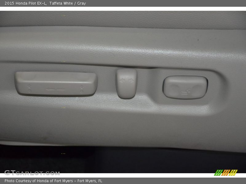Taffeta White / Gray 2015 Honda Pilot EX-L