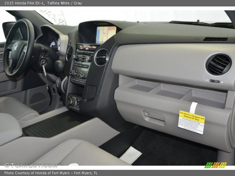 Taffeta White / Gray 2015 Honda Pilot EX-L