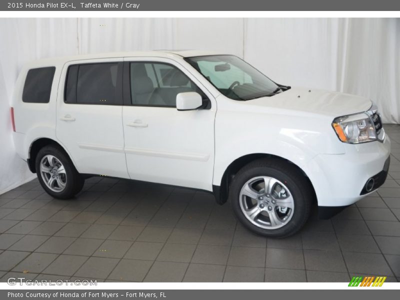 Taffeta White / Gray 2015 Honda Pilot EX-L