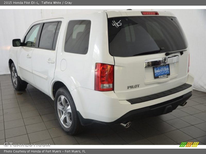 Taffeta White / Gray 2015 Honda Pilot EX-L