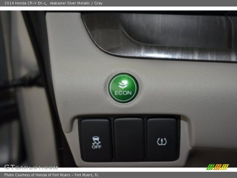 Alabaster Silver Metallic / Gray 2014 Honda CR-V EX-L