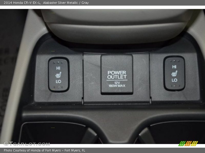 Alabaster Silver Metallic / Gray 2014 Honda CR-V EX-L