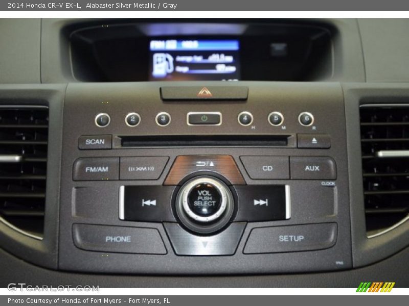 Alabaster Silver Metallic / Gray 2014 Honda CR-V EX-L