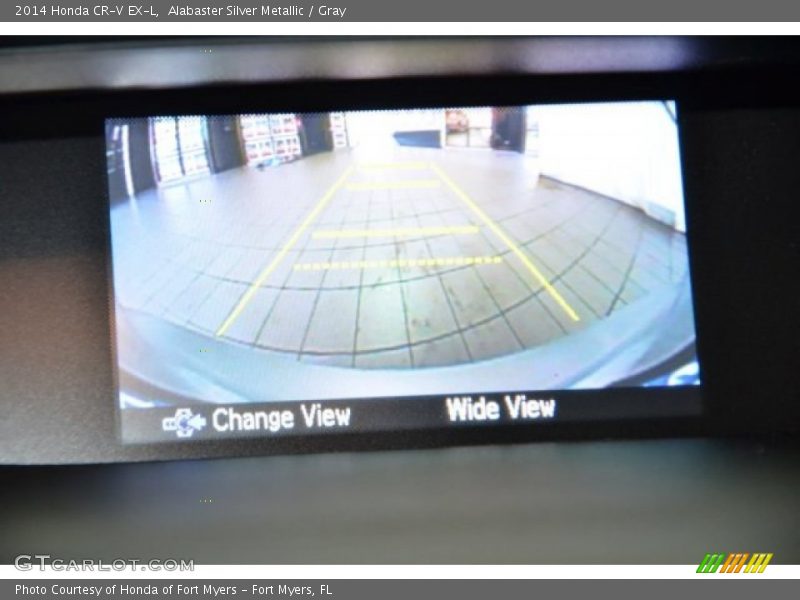 Alabaster Silver Metallic / Gray 2014 Honda CR-V EX-L