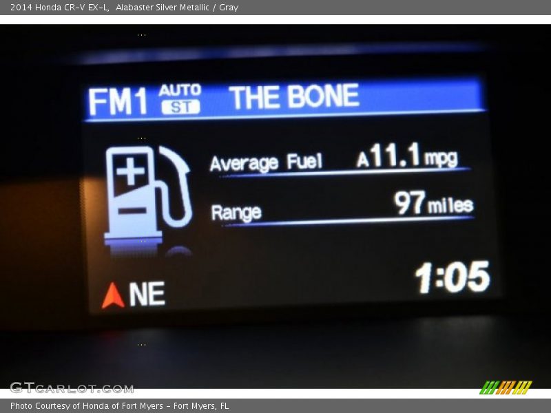 Alabaster Silver Metallic / Gray 2014 Honda CR-V EX-L