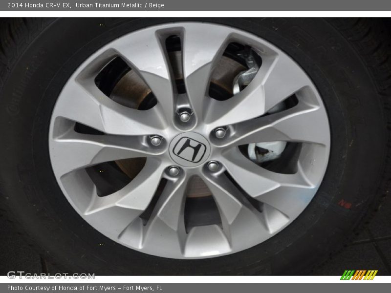 Urban Titanium Metallic / Beige 2014 Honda CR-V EX