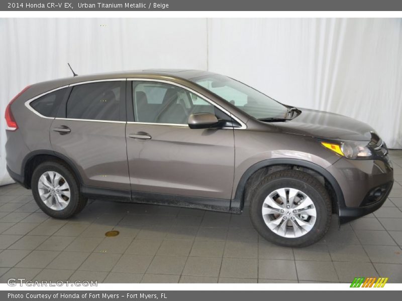 Urban Titanium Metallic / Beige 2014 Honda CR-V EX