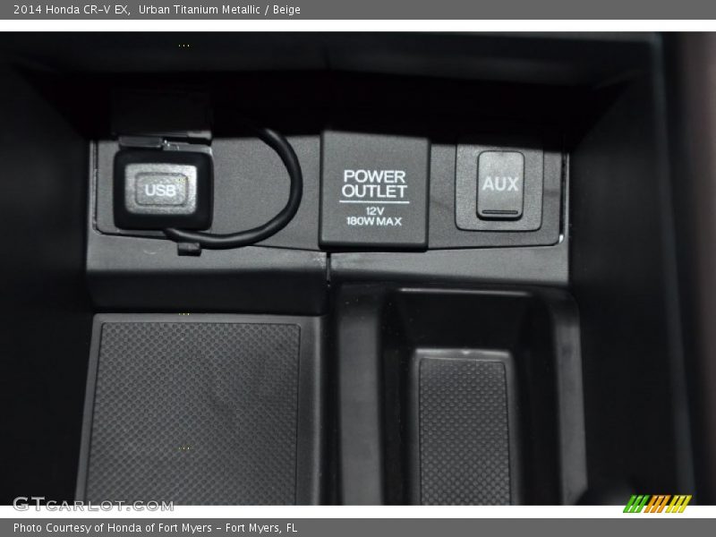 Urban Titanium Metallic / Beige 2014 Honda CR-V EX