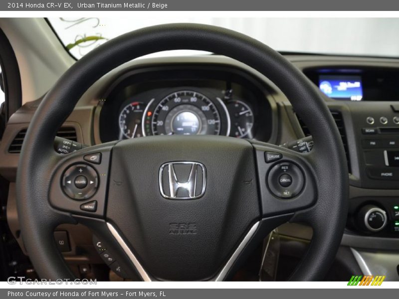 Urban Titanium Metallic / Beige 2014 Honda CR-V EX