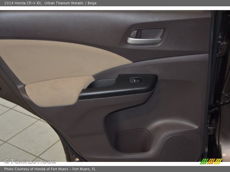 Urban Titanium Metallic / Beige 2014 Honda CR-V EX