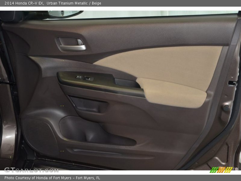 Urban Titanium Metallic / Beige 2014 Honda CR-V EX
