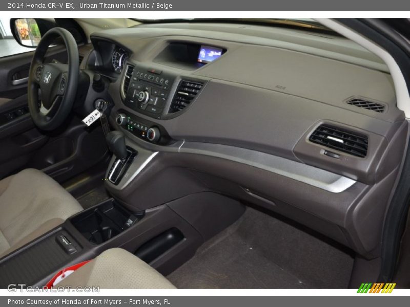 Urban Titanium Metallic / Beige 2014 Honda CR-V EX