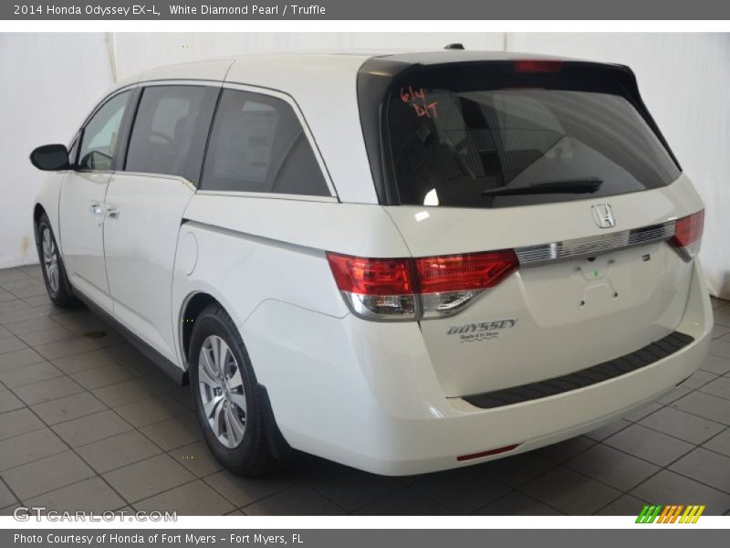 White Diamond Pearl / Truffle 2014 Honda Odyssey EX-L