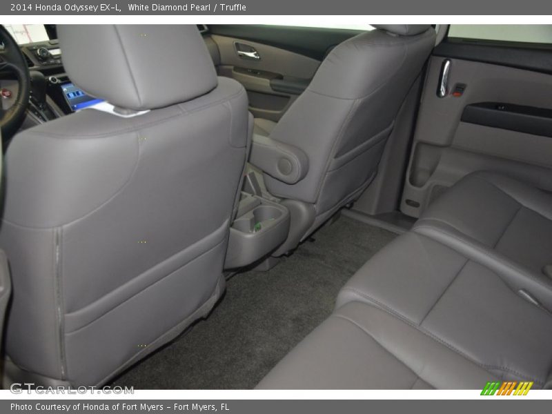 White Diamond Pearl / Truffle 2014 Honda Odyssey EX-L