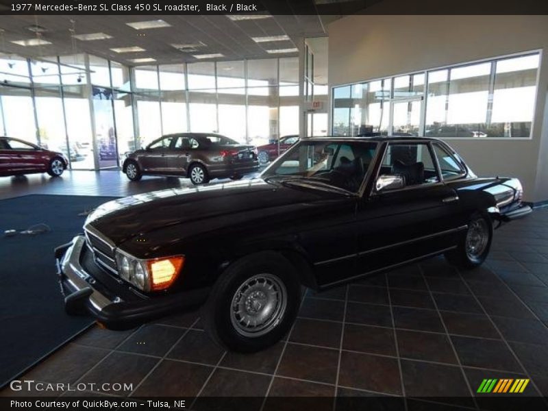 Black / Black 1977 Mercedes-Benz SL Class 450 SL roadster