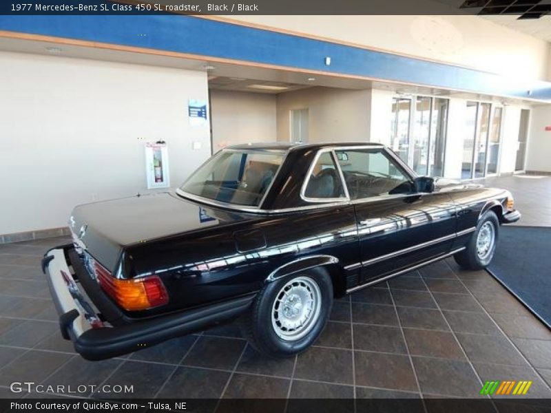 Black / Black 1977 Mercedes-Benz SL Class 450 SL roadster