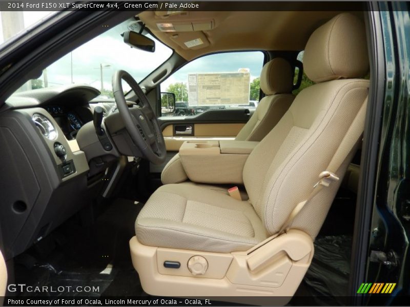 Green Gem / Pale Adobe 2014 Ford F150 XLT SuperCrew 4x4