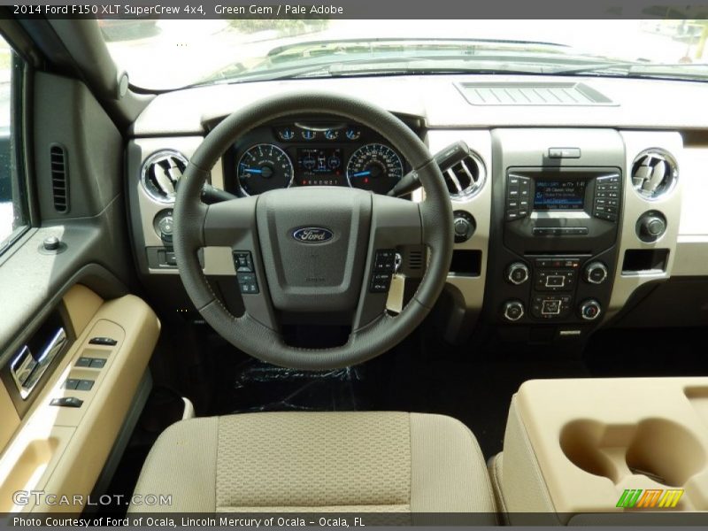 Green Gem / Pale Adobe 2014 Ford F150 XLT SuperCrew 4x4