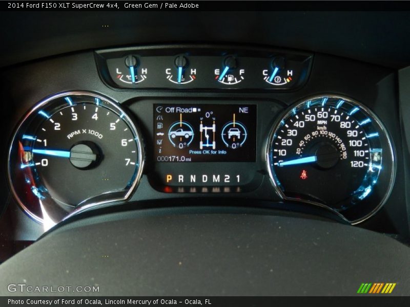Green Gem / Pale Adobe 2014 Ford F150 XLT SuperCrew 4x4