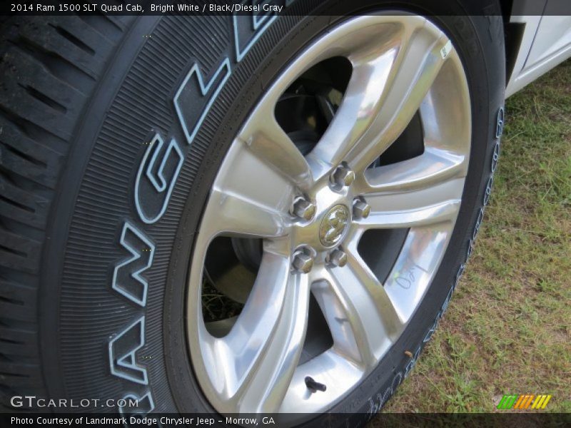 Bright White / Black/Diesel Gray 2014 Ram 1500 SLT Quad Cab