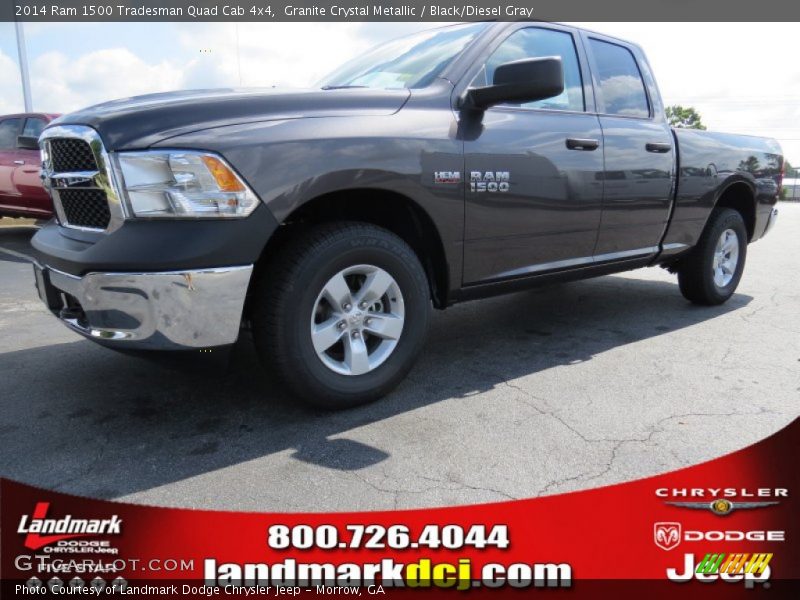 Granite Crystal Metallic / Black/Diesel Gray 2014 Ram 1500 Tradesman Quad Cab 4x4