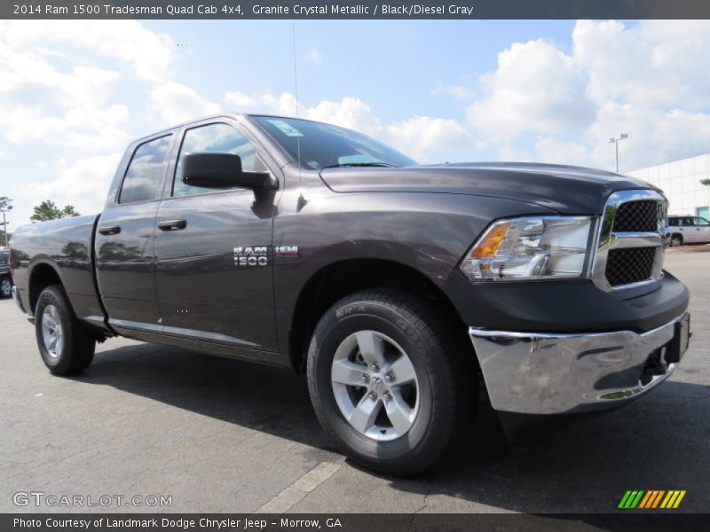 Granite Crystal Metallic / Black/Diesel Gray 2014 Ram 1500 Tradesman Quad Cab 4x4