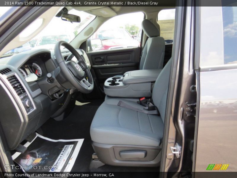 Granite Crystal Metallic / Black/Diesel Gray 2014 Ram 1500 Tradesman Quad Cab 4x4