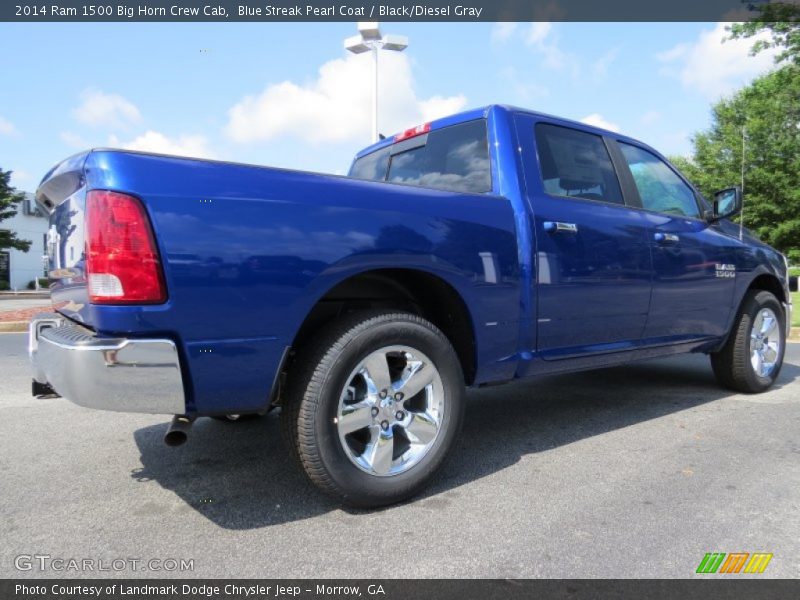 Blue Streak Pearl Coat / Black/Diesel Gray 2014 Ram 1500 Big Horn Crew Cab