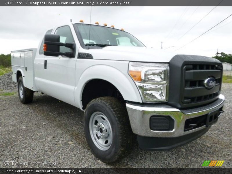Oxford White / Steel 2015 Ford F350 Super Duty XL Super Cab 4x4 Utility