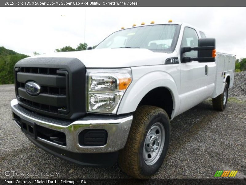 Oxford White / Steel 2015 Ford F350 Super Duty XL Super Cab 4x4 Utility