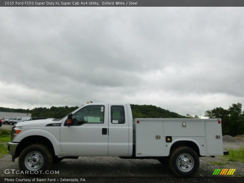 Oxford White / Steel 2015 Ford F350 Super Duty XL Super Cab 4x4 Utility