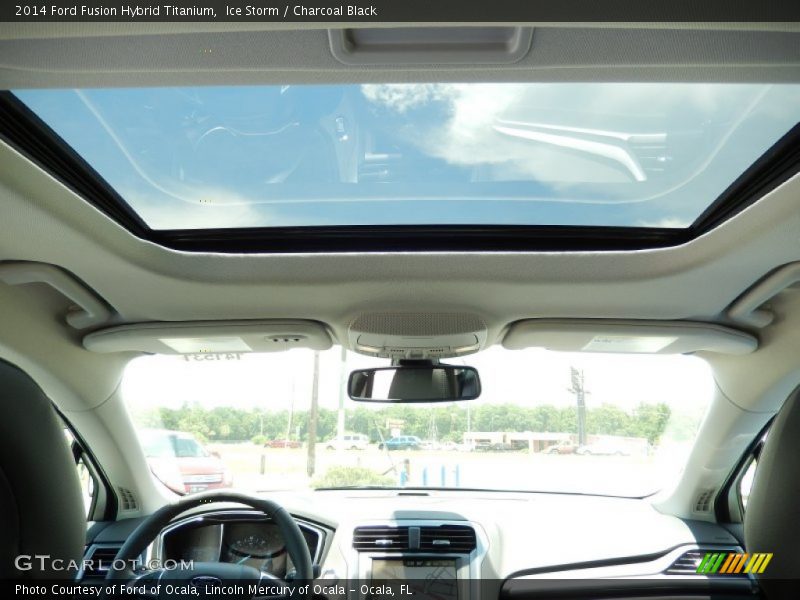 Sunroof of 2014 Fusion Hybrid Titanium