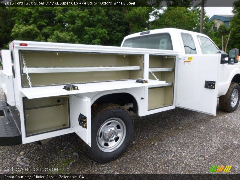 Oxford White / Steel 2015 Ford F350 Super Duty XL Super Cab 4x4 Utility