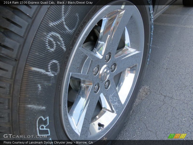 Black / Black/Diesel Gray 2014 Ram 1500 Express Quad Cab